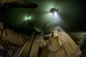 The Wreck Helge laying on 50 meter depth in Åland, Finlan... by Rene B. Andersen 